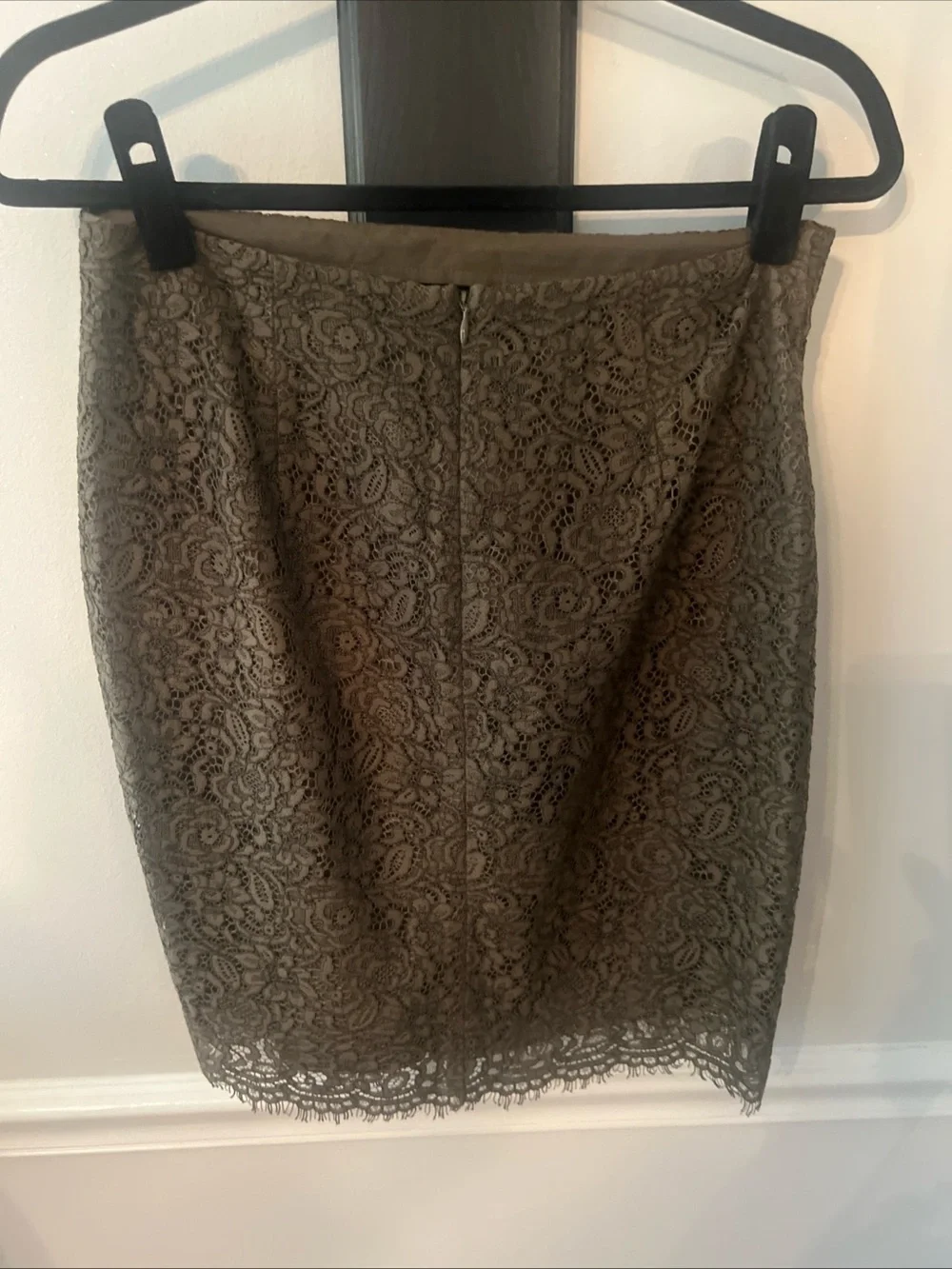 Banana Republic Olive Lace Pencil Skirt